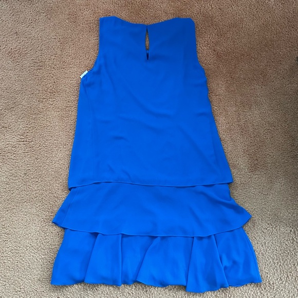Lauren Ralph Lauren Georgette Ruffle Trimmed Tiered Lined Shift Dress Size 2 NEW - Picture 6 of 8